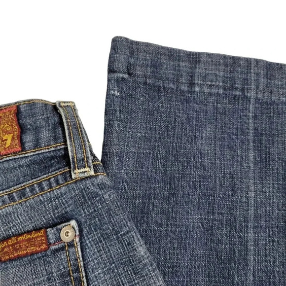 7 For All Mankind Dojo Mid Rise Ombre Jeans Size 28 - Picture 5 of 8